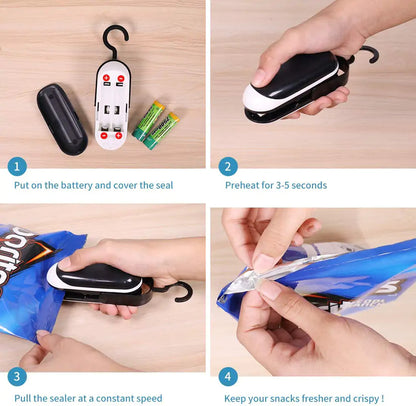 Portable Mini Bag Sealer Food Vacuum